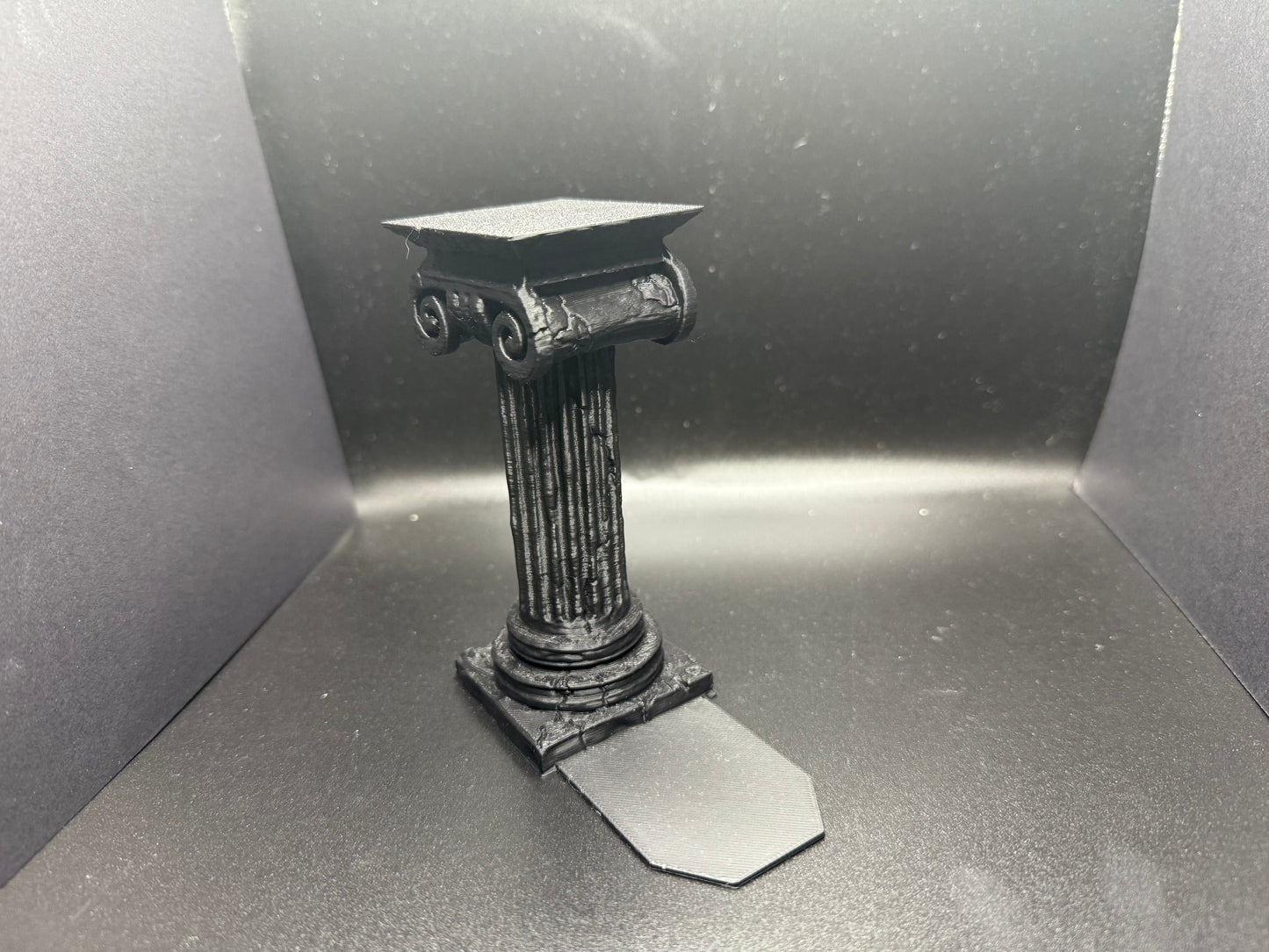 Column Book Holder with Storage