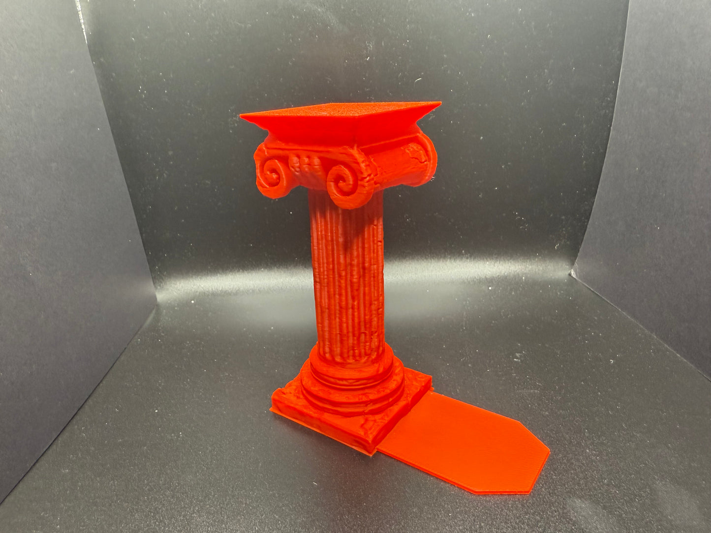 Column Book Holder with Storage